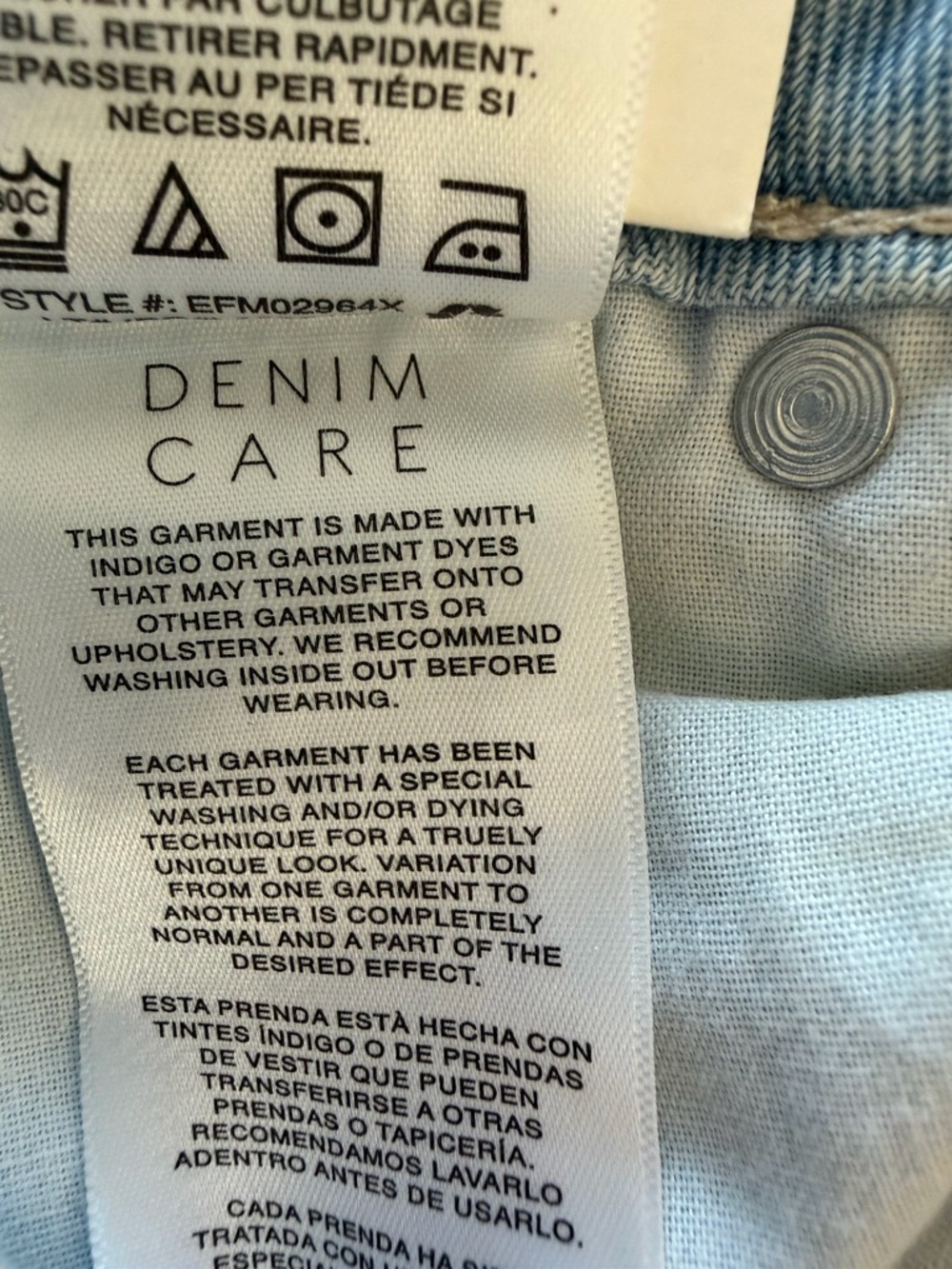 Kensie True Vintage Wide Leg Western Jeans NWT Size 4/27 Light Wash Distressed - Picture 7 of 12